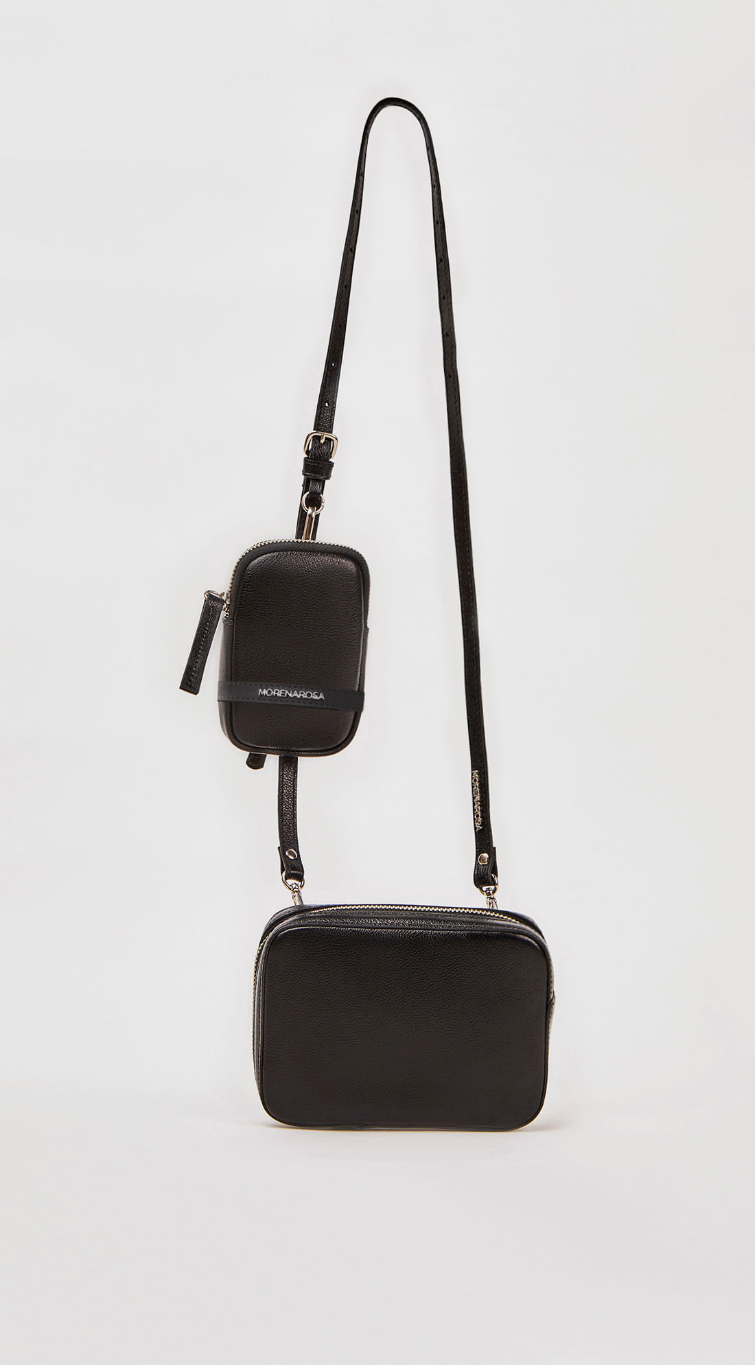 Bolsa Morena Rosa Crossbody Com Necessaire Preto