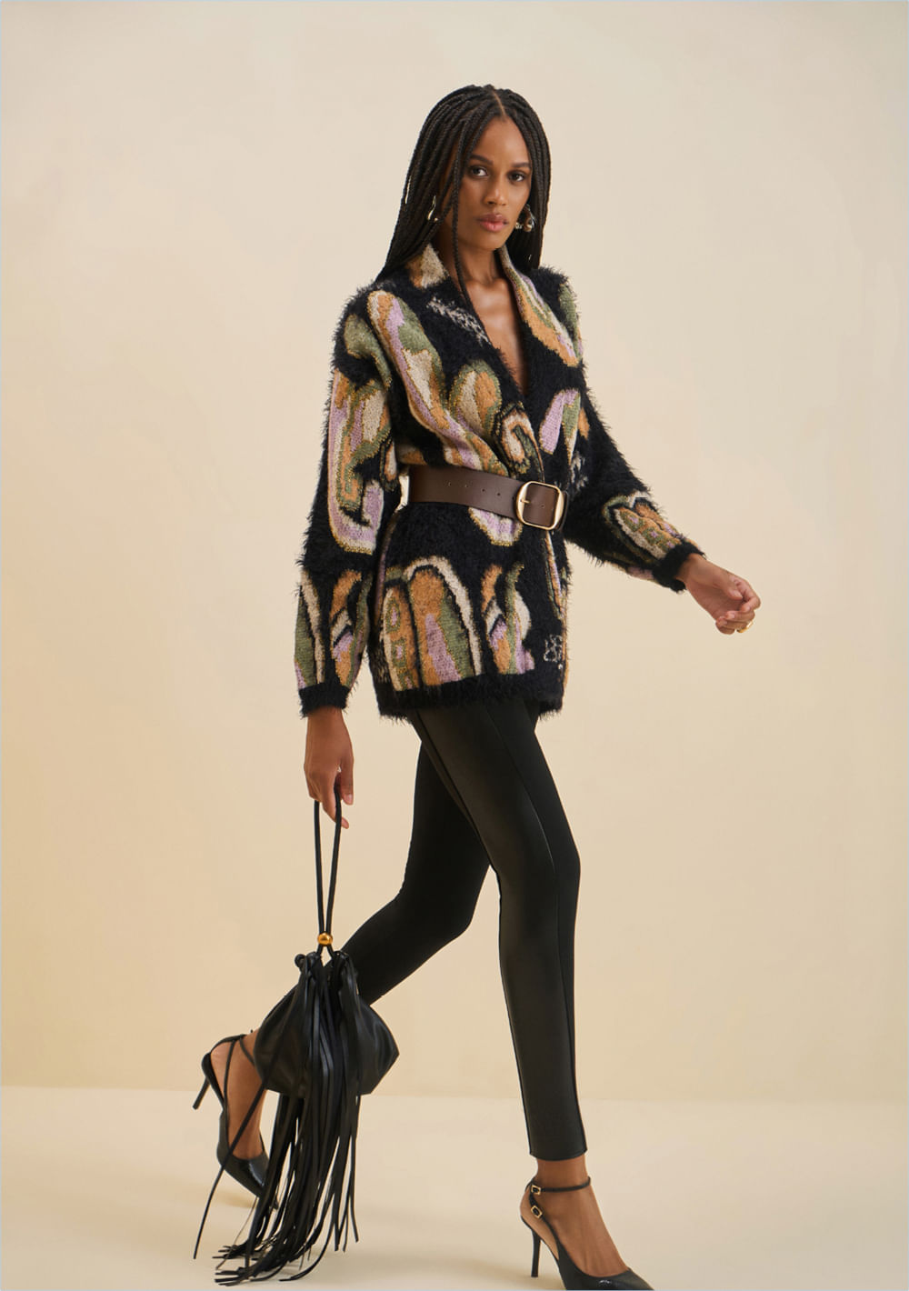 Calça Morena Rosa Skinny Alta Preto