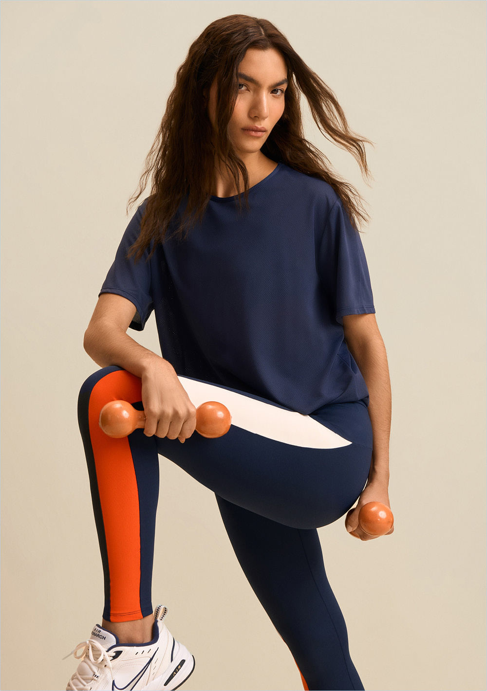 Calça Morena Rosa Legging Alta Azul Escuro