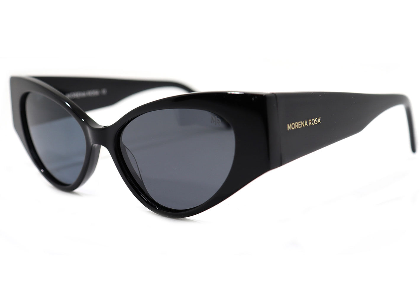 Óculos Morena Rosa Cat-Eye Haste Larga Preto
