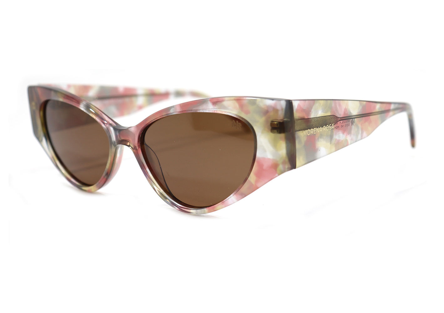 Óculos Morena Rosa Cat-Eye Haste Larga Vermelho