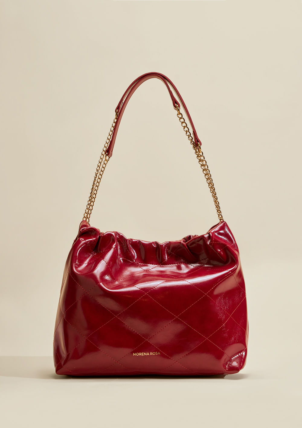 Bolsa Hobo Alça Corda Vermelho