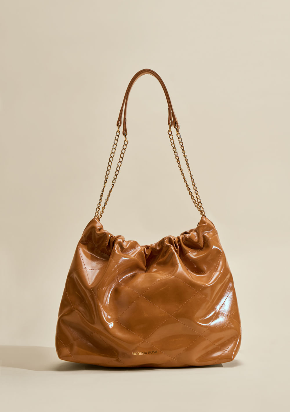 Bolsa Hobo Alça Corda Marrom