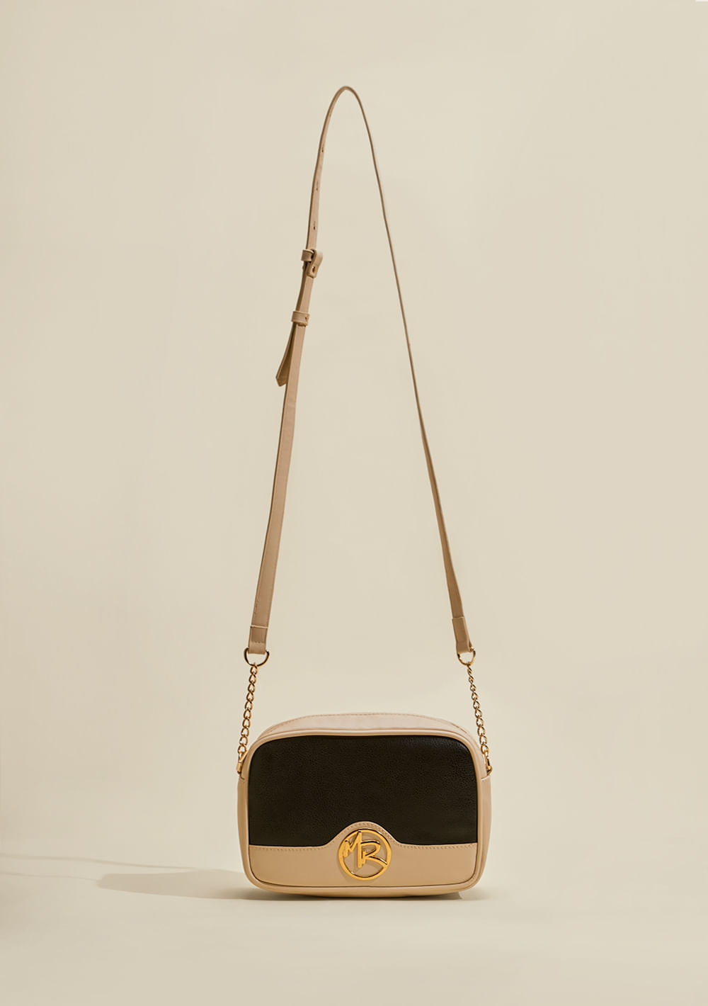 Bolsa Crossbody Alça Corrente Preto