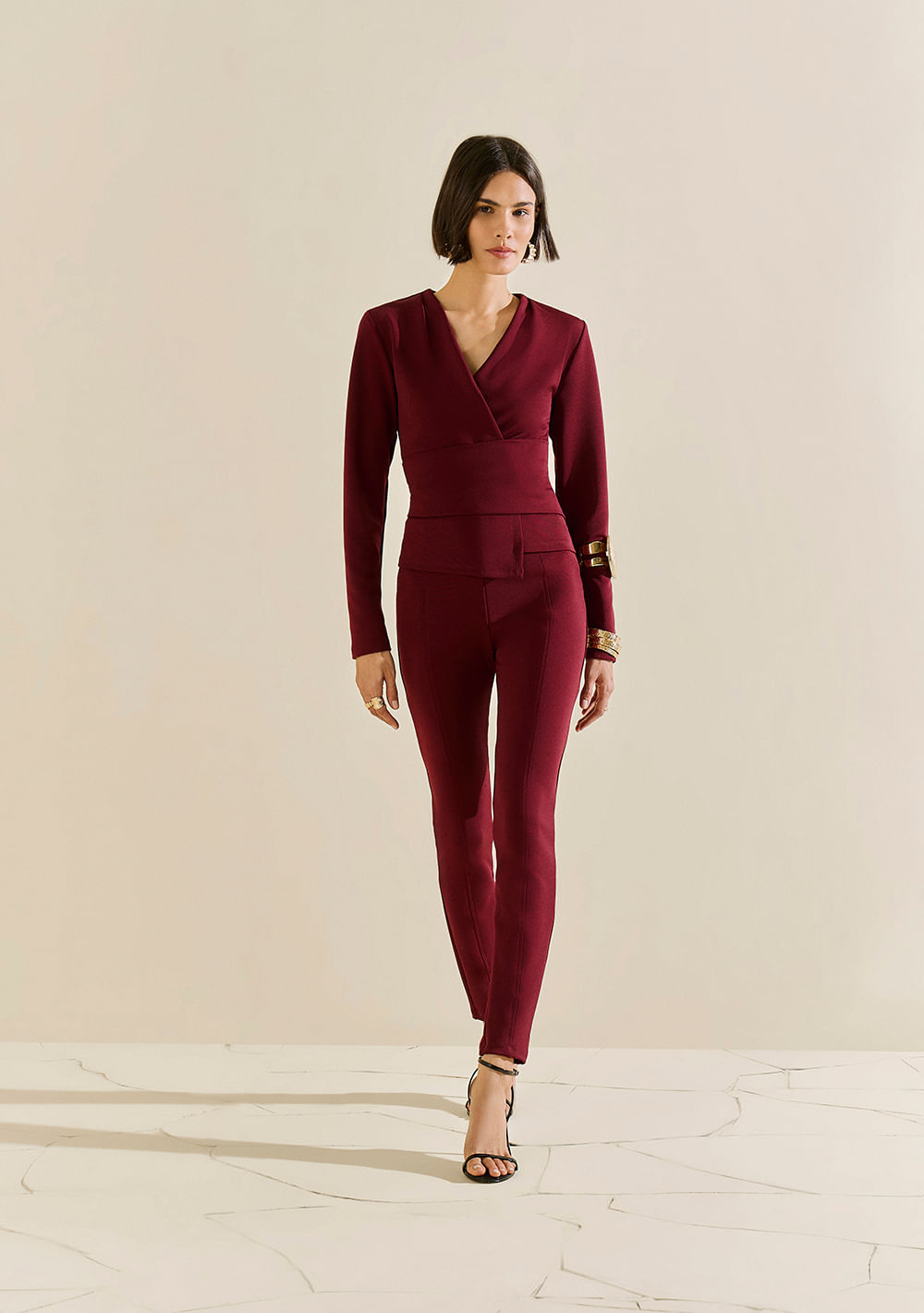 Calça Morena Rosa Legging Alta Bordo