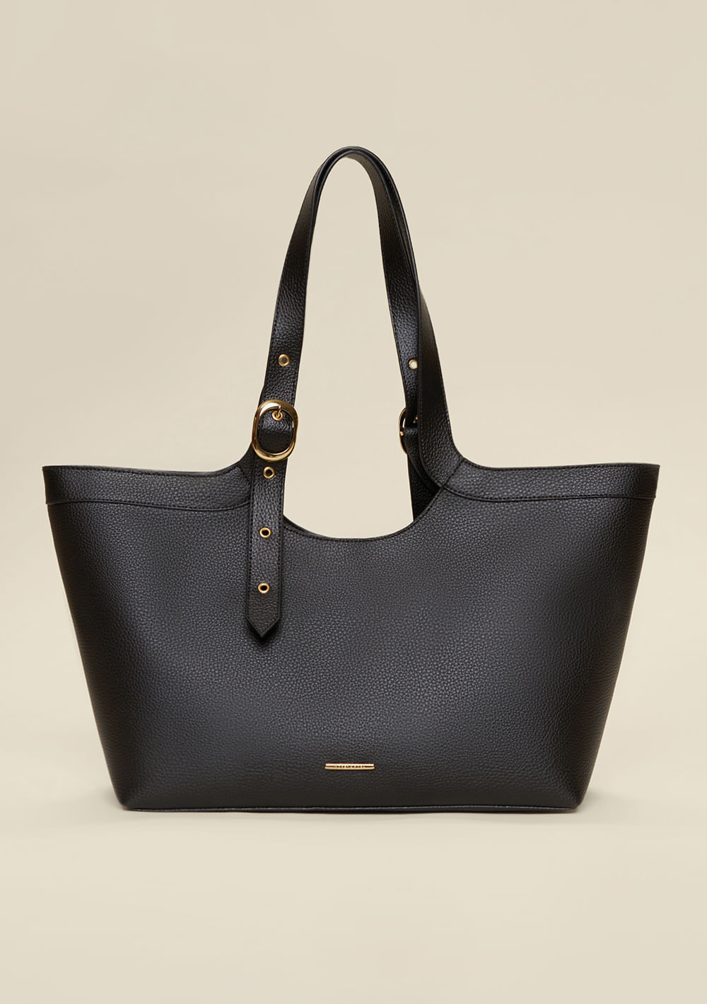 Bolsa Tote Detalhe Fivela Preto