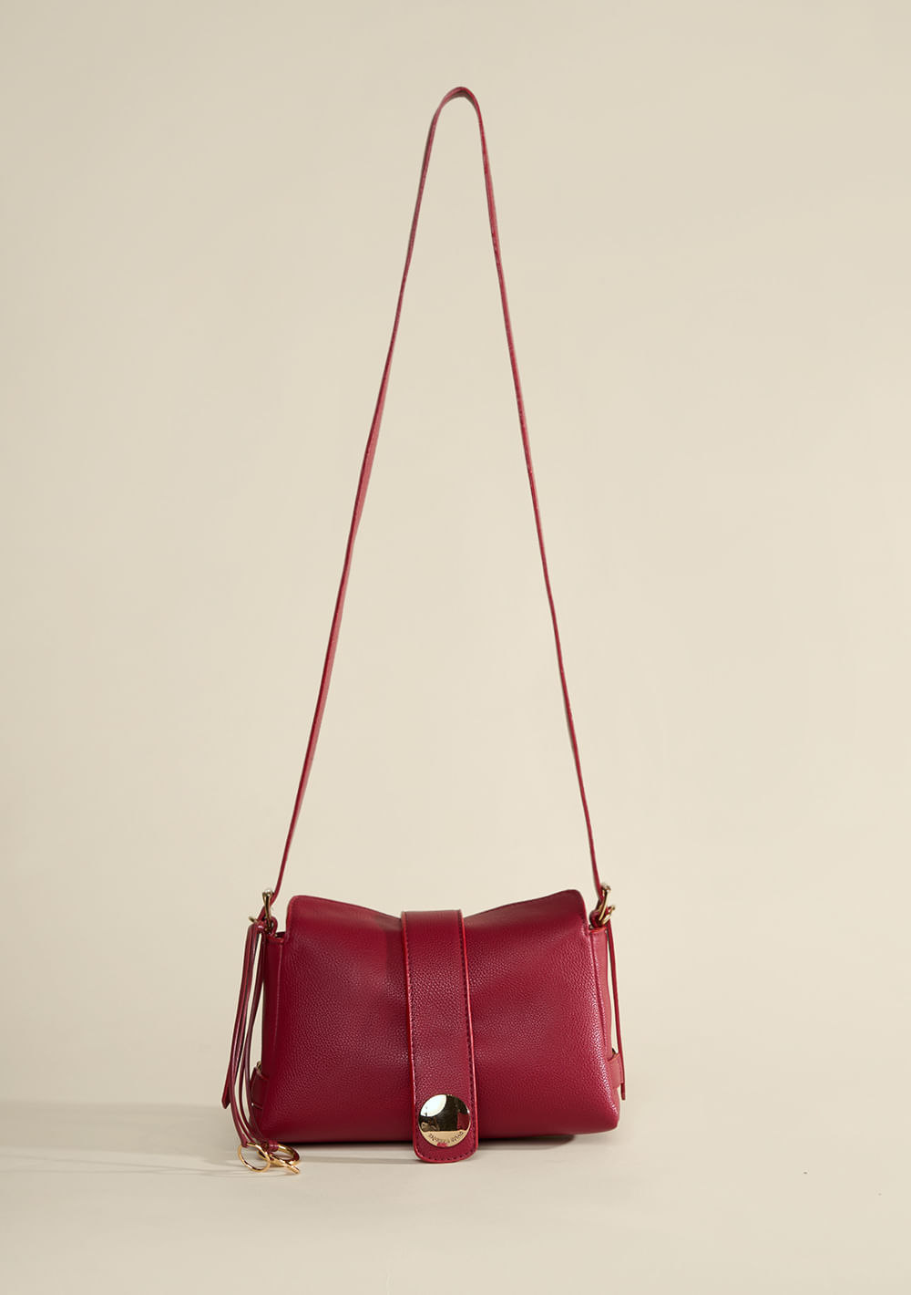Bolsa Crossbody Com Chaveiro Bordo