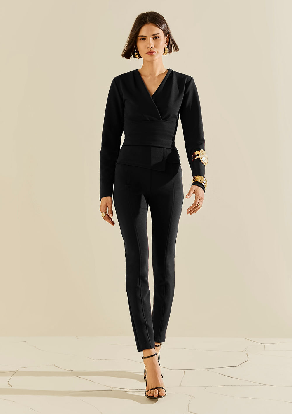 Calça Morena Rosa Legging Alta Preto