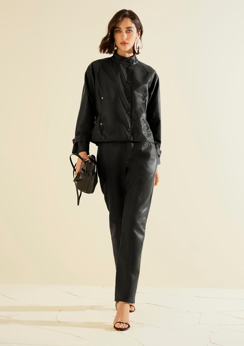 Calça Morena Rosa Reta Alta Preto
