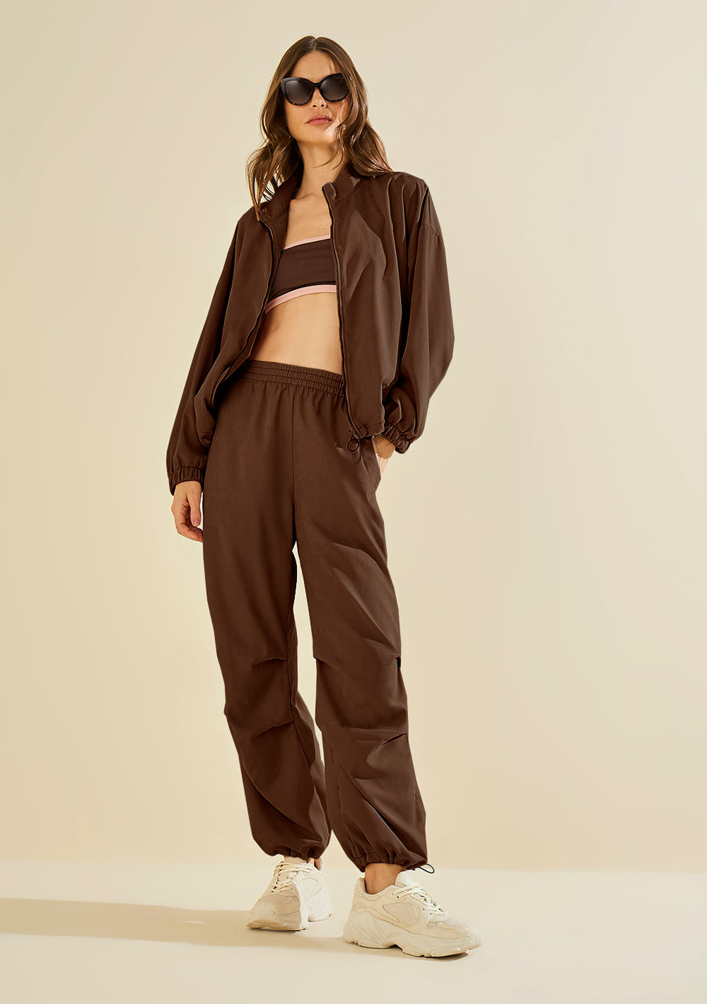 Calça Jogger Fluxo Marrom