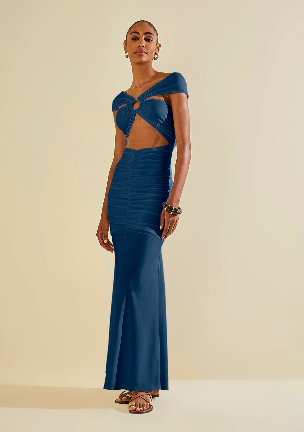 Vestido Longo Âmago Azul Escuro