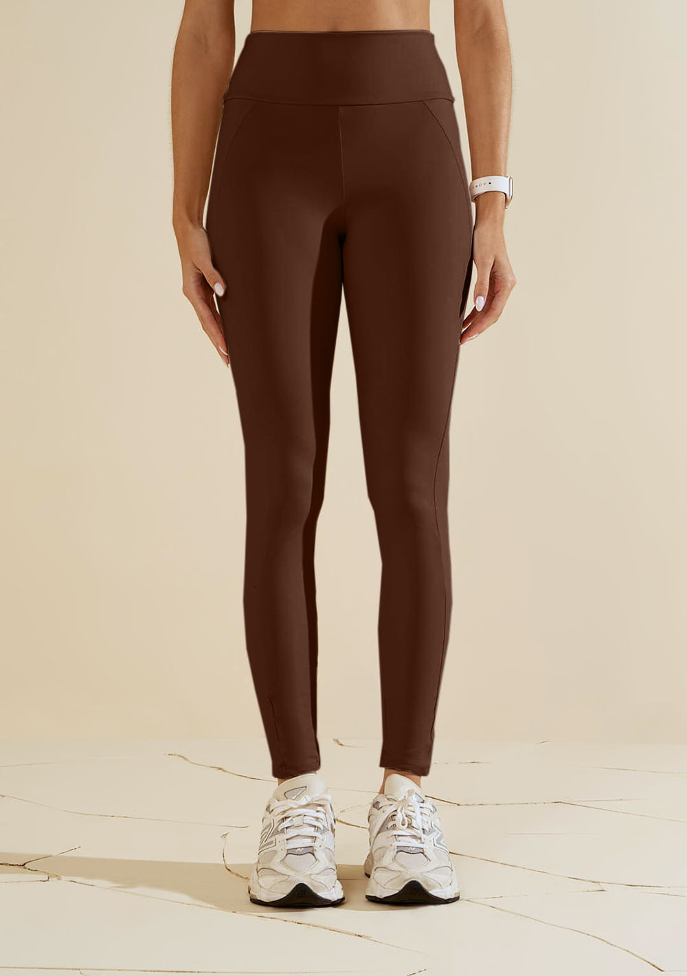 Calça Morena Rosa Legging Média Marrom