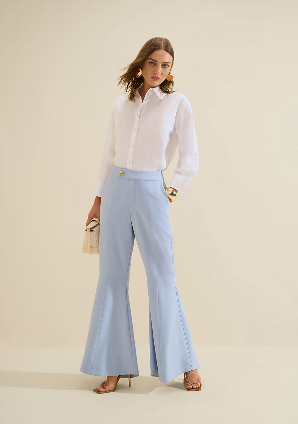 Calca Flare Origem Azul