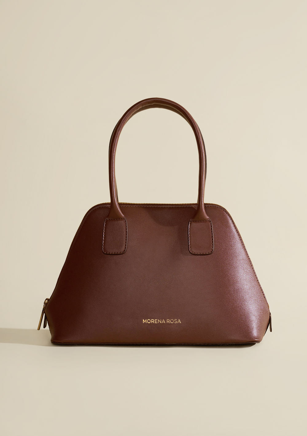 Bolsa Handbag Alça Dupla Marrom